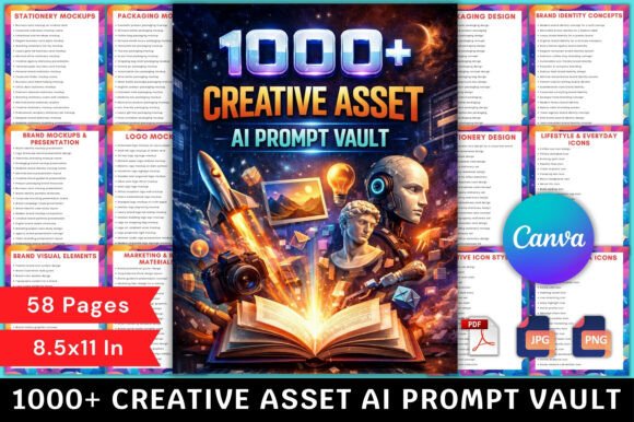 Download 1000+ Creative Asset AI Prompt Vault - Premium Resources