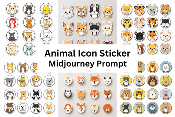 Download Ai Prompt for Animal Icon Sticker - Ai prompt Collection