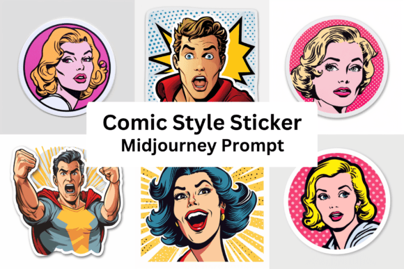 Download Ai Prompt for Comic Style Sticker - Ai prompt Collection
