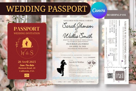 Download Wedding Passport Invitation Template - Invitation template Collection